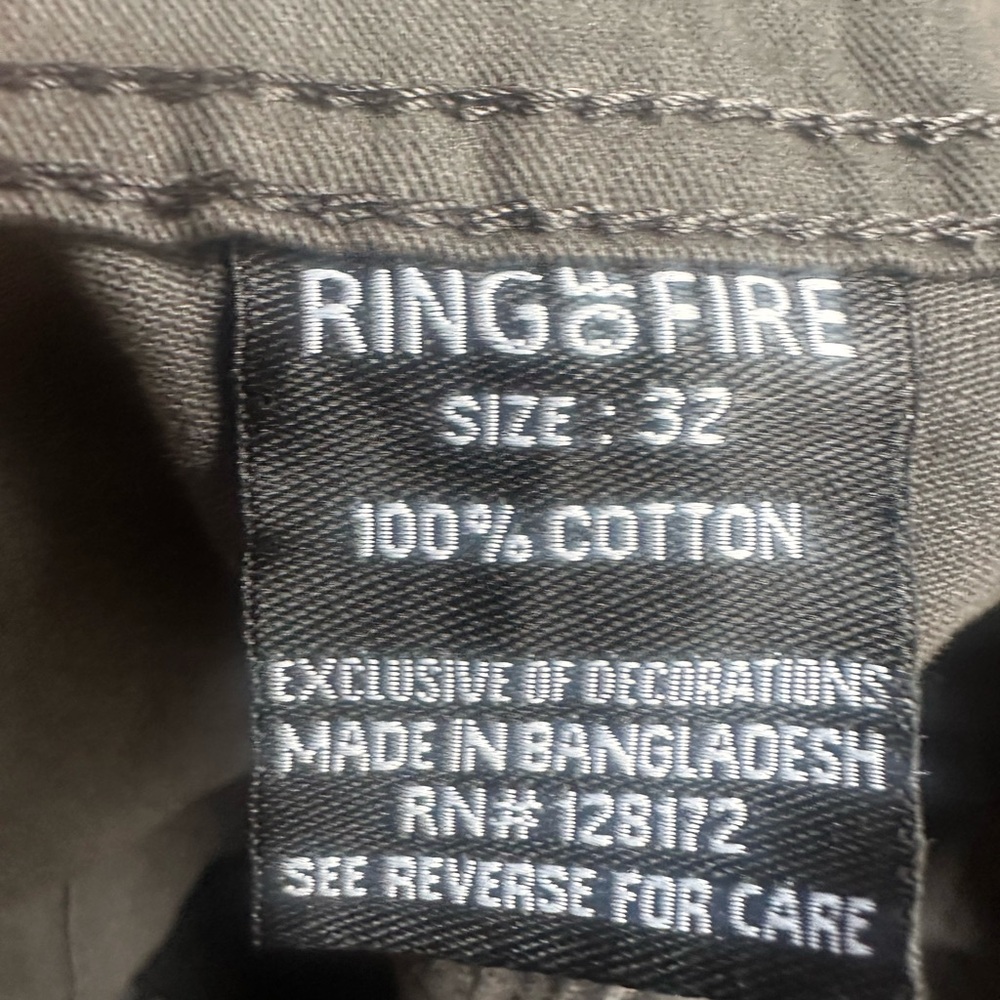 Ring of Fire Men's Cotton Pants - Size 32